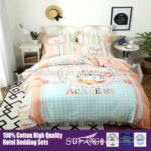 100% cotton baby crib bedding set/high qality custom design kids bedding sets